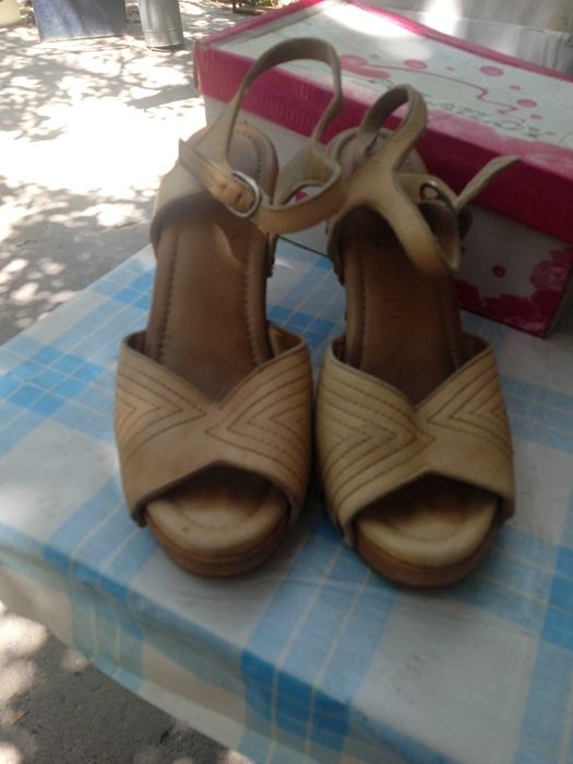 Женские босоножки немецкие сабо деревянные 37 размер