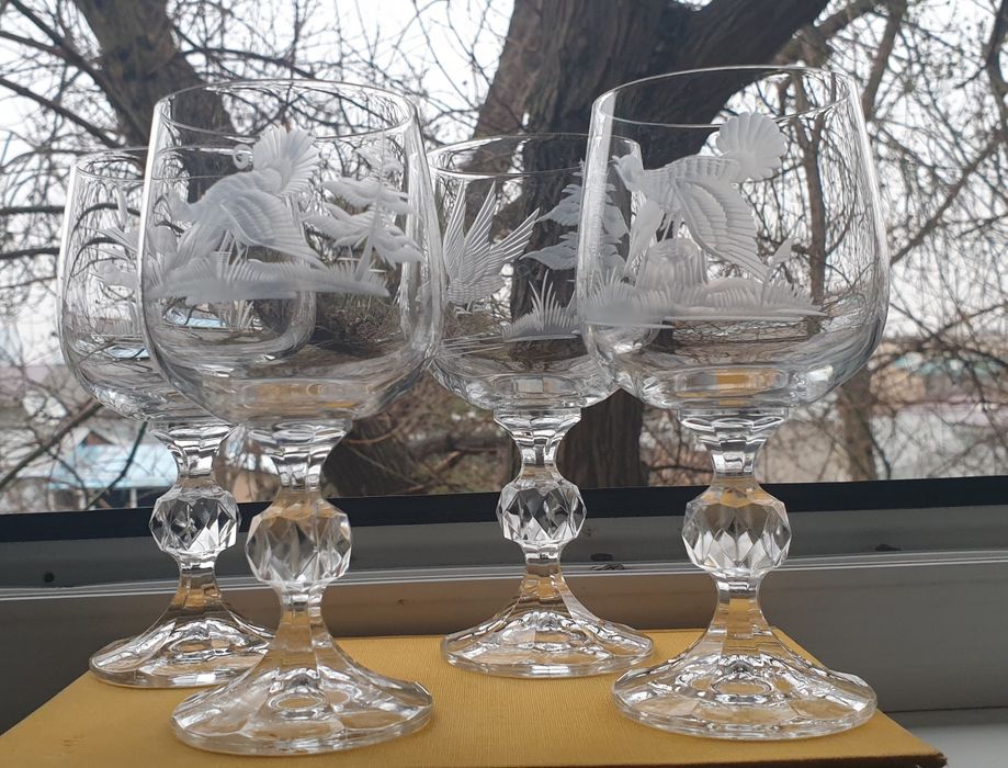 Фужеры богемия глухарь 4 шт