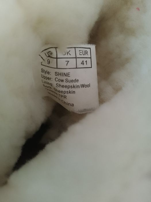 Cizme gen UGG -Cloud Nine Sheepskin din piele întoarsă