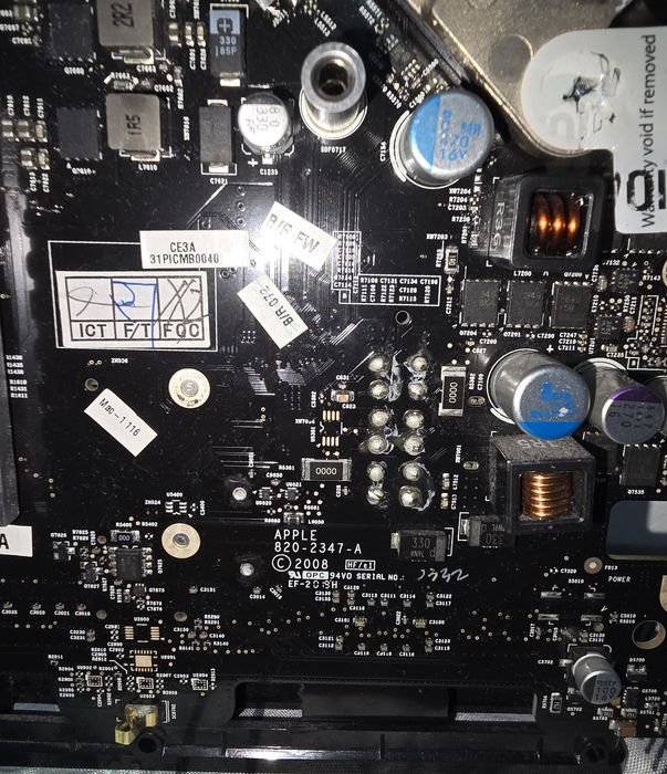 Placa de baza IMAC A1224, 820-2347-A