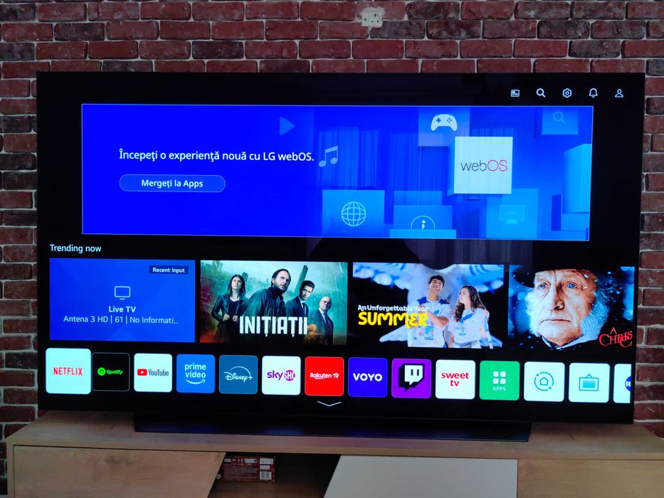 LG OLED55CX3LA, 139 cm, Smart, 4K Ultra HD, OLED Rata de refresh 100 Hz