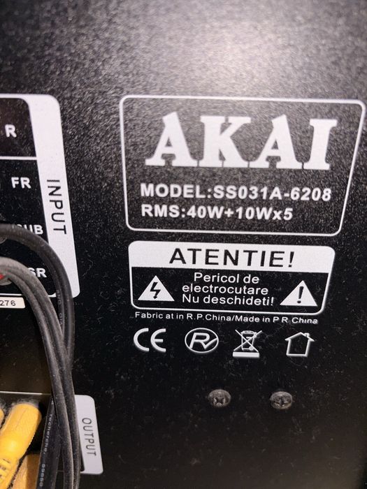 Sistem audio AKAI de vânzare
