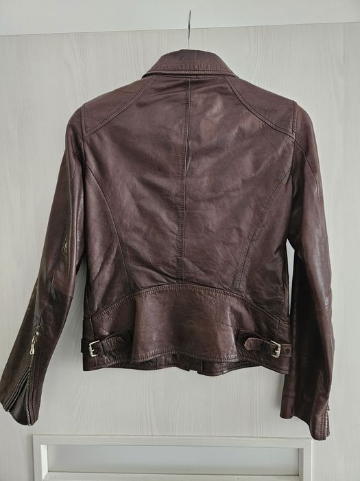 Geaca de piele naturala Massimo Dutti