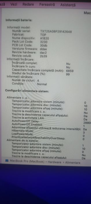 Apple MacBook Pro Touch 15 A1707(EMC 3072) 2016