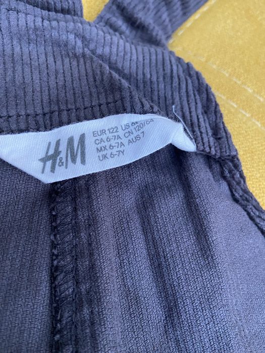 Salopetă reiat,  HM mărime 122_6-7 ani