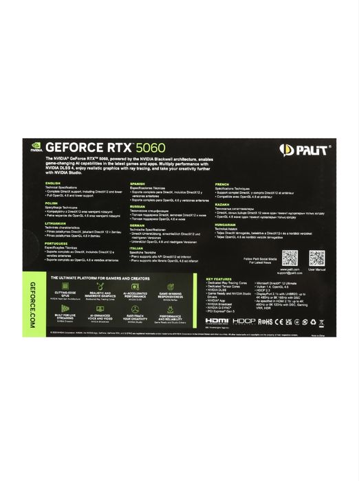 Видеокарта Palit GeForce RTX 5060 Dual