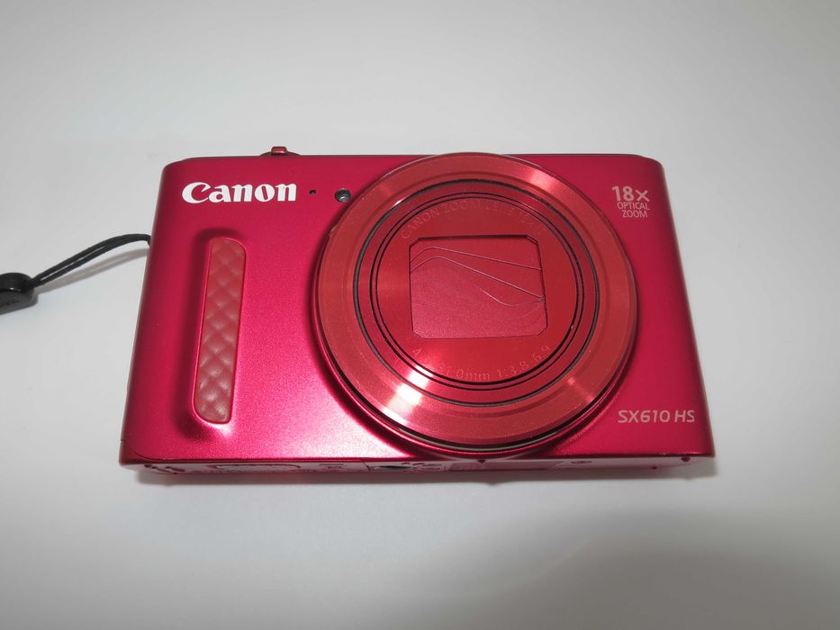 Canon PowerShot SX610 компактен цифров фотоапарат, дигитална камера 18х оптичен зум, Wi-Fi, Full-Hd видео, състояни като НОВО, работи отлично
