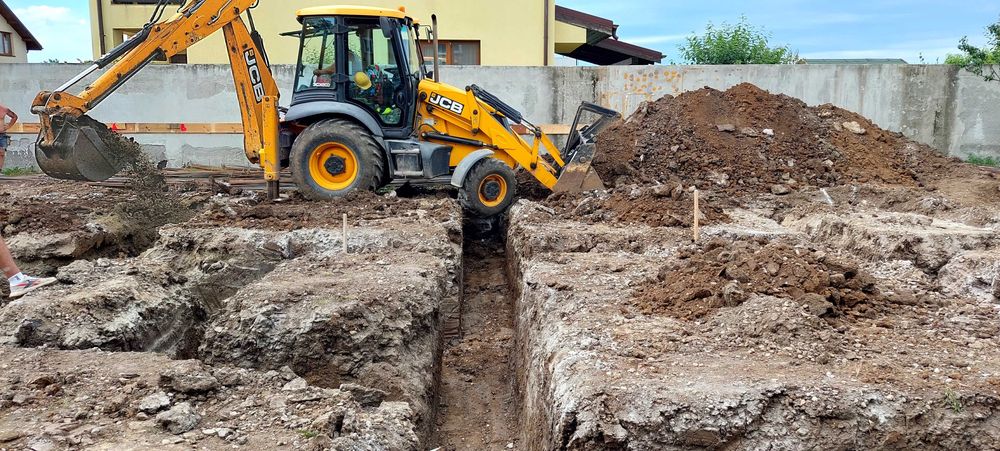 buldoexcavator si basculanta de inchiriat