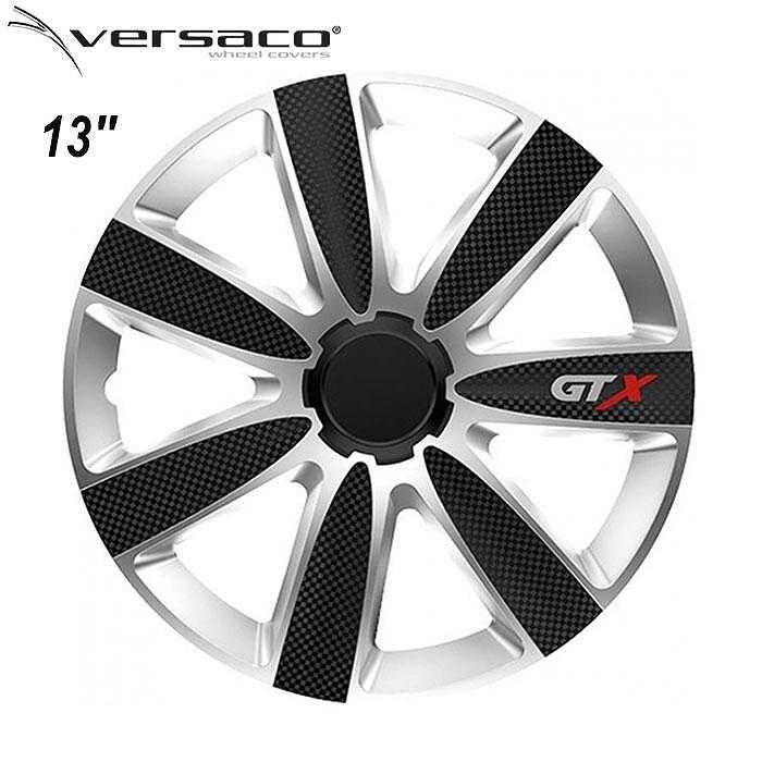Тасове VERSACO Carbon GTX Black/Silver к-т 4 бр. - 13", 14", 15", 16"