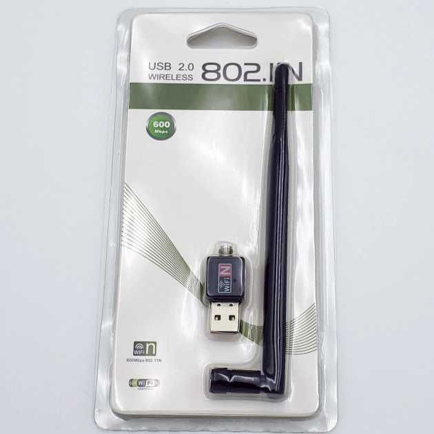 Адаптер Wi-Fi 802.11n 600 mbps с антенной