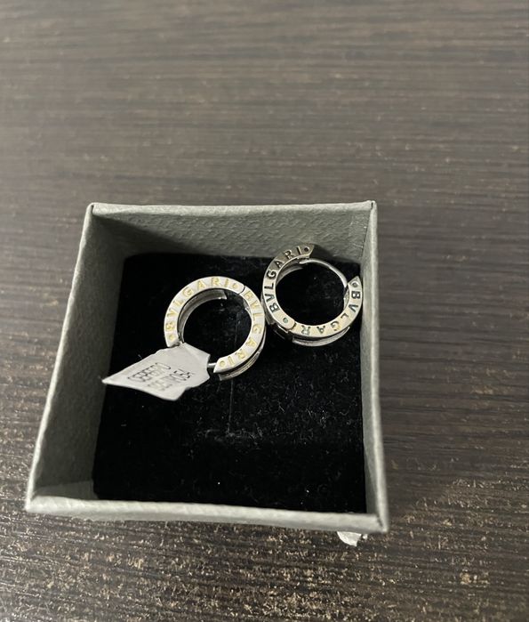Серебряные серьги Bvlgari