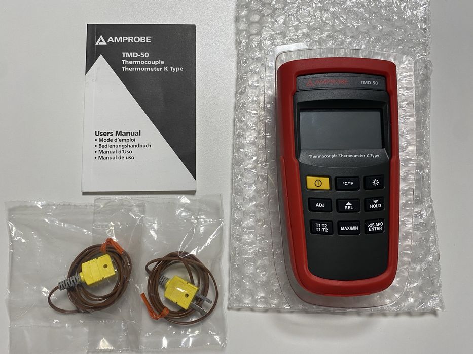 Termometru digital Amprobe TMD-50 cu 2 sonde (termocuple) K
