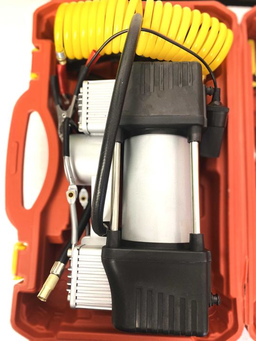 Trusa auto reparatii cauciuc + Compresor 12V, completa