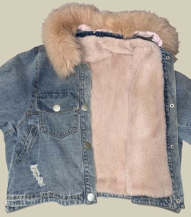 Утепленная джинсовая куртка