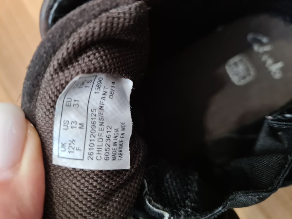 Детские ботинки Clarks 31 размер