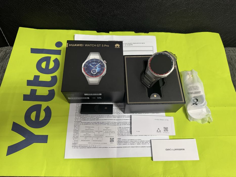 46mm Huawei Watch GT 5 Pro Yettel Гаранция 2026 Titanium GT5