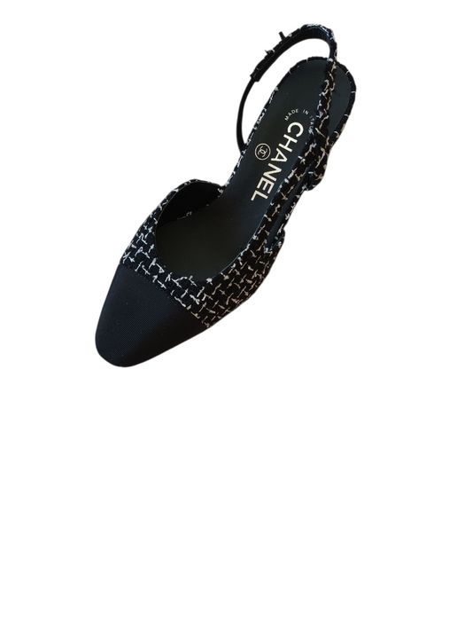 Chanel Tweed Slingback сандал