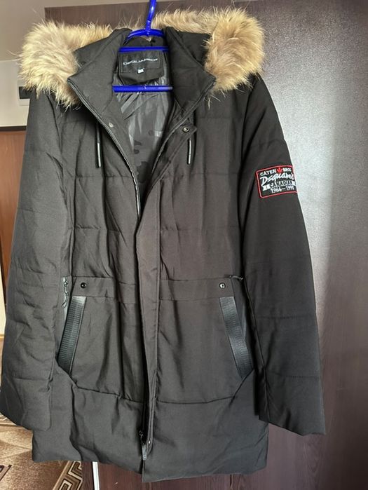 Зимно яке с естествен косъм