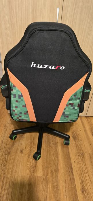 Детски геймърски стол HUZARO RANGER 1.0 PIXEL MESH - Черен/Зелен
