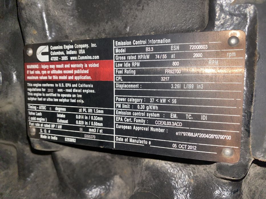 Motor Cummins B3.3