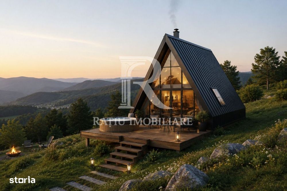 Structură A Frame modernă pentru case premium și Airbnb - 3 cam