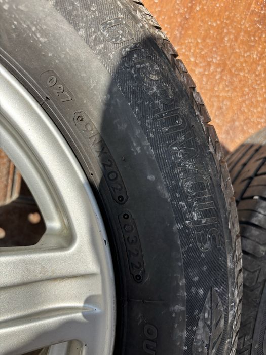Нови летни гуми с алуминиеви джанти 4бр.195/65R15,Mazda,Мазда