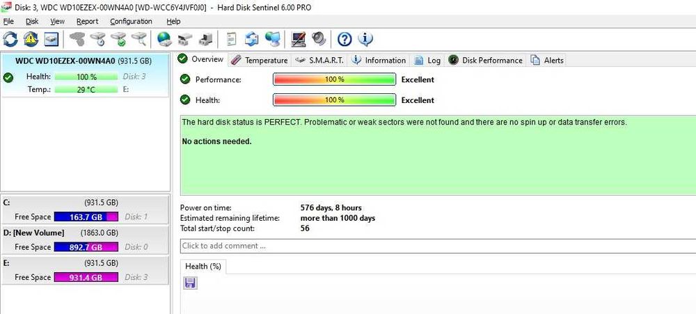 Hard Disk Western Digital Blue 1.0TB, 3.5", SATA III, 64MB Cache, 7200 RPM, WD10EZEX