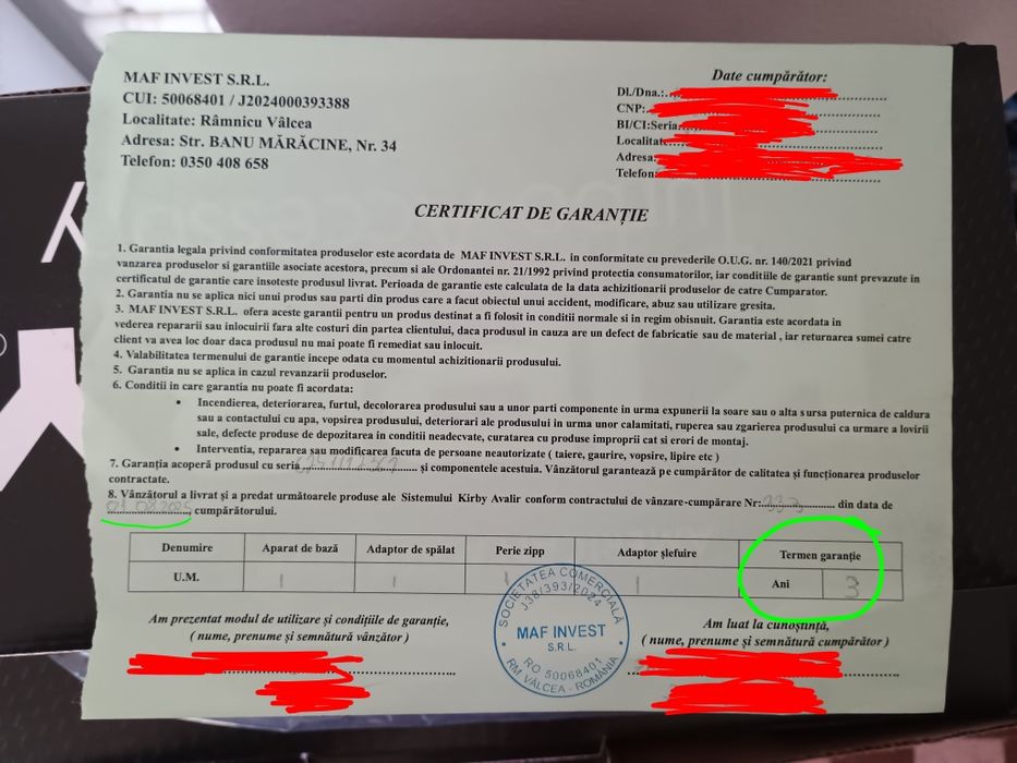 Aspirator kirby avalir platinum