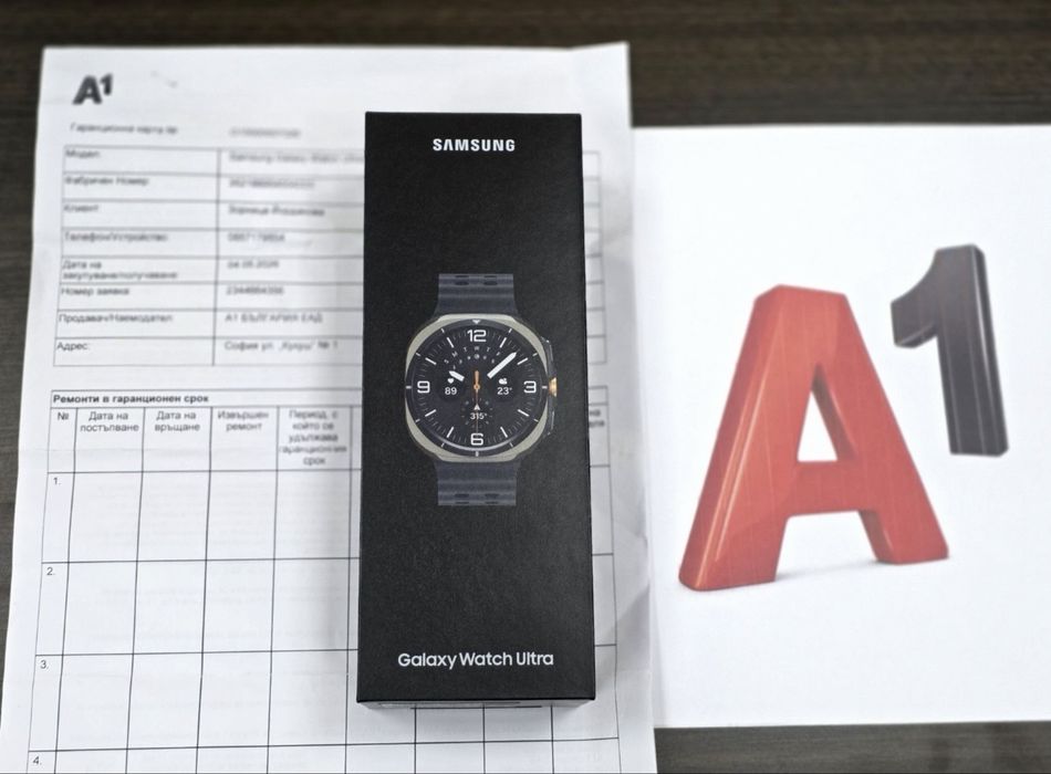 ЗАПЕЧАТАН 47mm Samsung watch ULTRA 2025 A1 Гаранция 2028 Silver