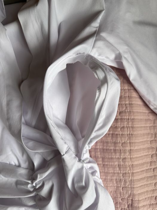 Белое платье мини