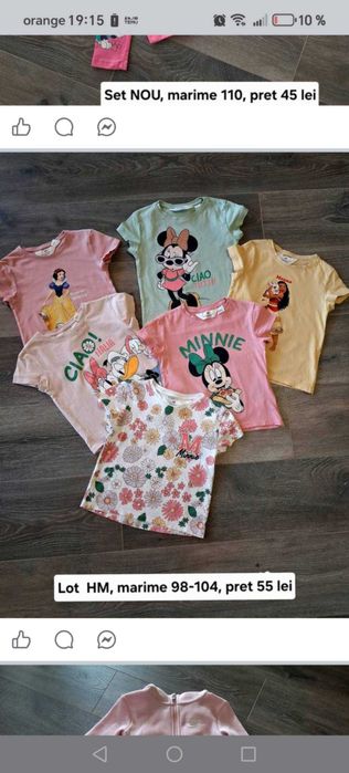 Lot tricouri si camasa Zara