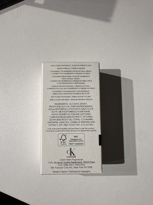 Духи Calvin Klein Everyone