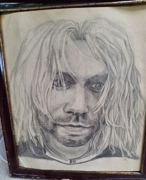 Кърт Кобейн рисуван портрет