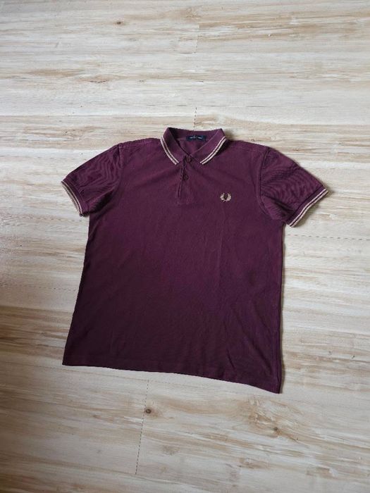 Оригинална мъжка тениска с яка Fred Perry