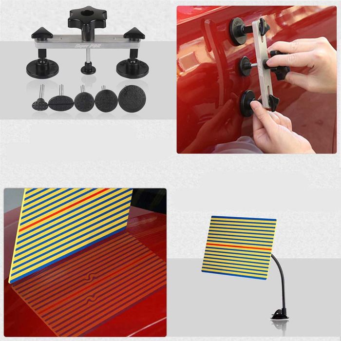 PDR инструменти за изправяне комплект вдлъбнатини градушка вакуум пдр