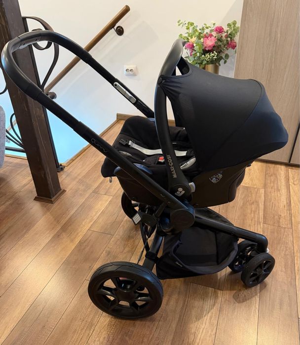 Vand carucior Quinny Moodd 3 in 1 + baza scaun Maxi Cosi
