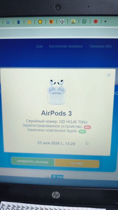 Airpods 3 оригинал полный комплект