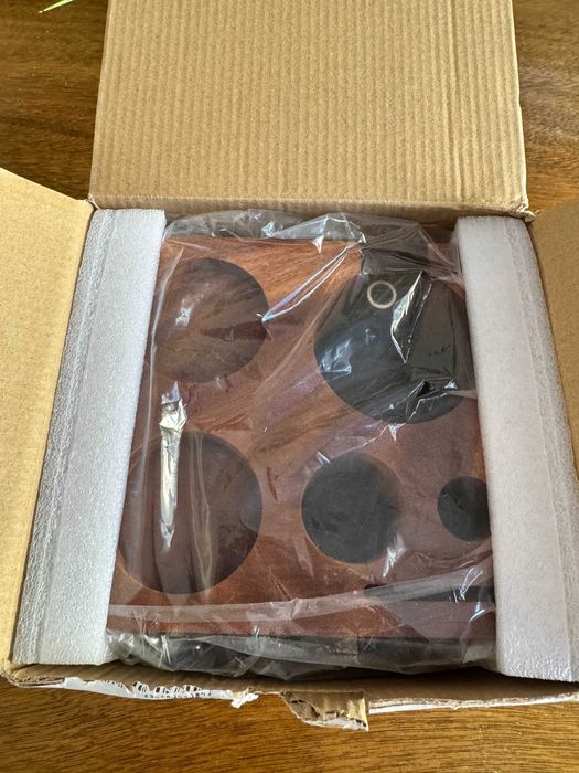 Statie tampare 58mm espresso, MICXNIC, lemn de nuc, elegant si util