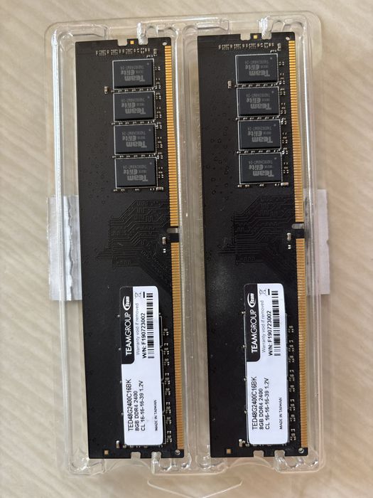 Оперативная память TeamGroup 16гб DDR4 2400мгц