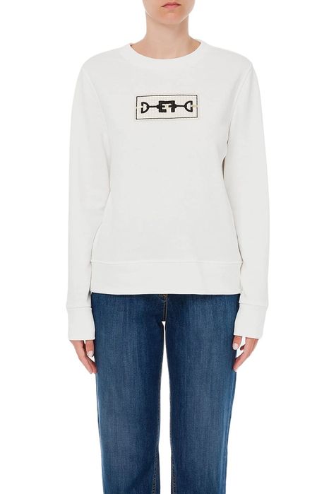 Elisabetta Franchi блуза суитшърт с лого детайл