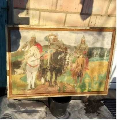 Картина "три богатыря" Мссло