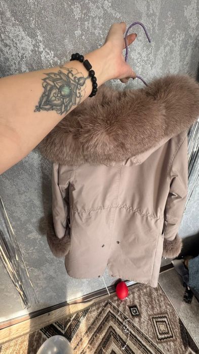 Женская натуральная парка