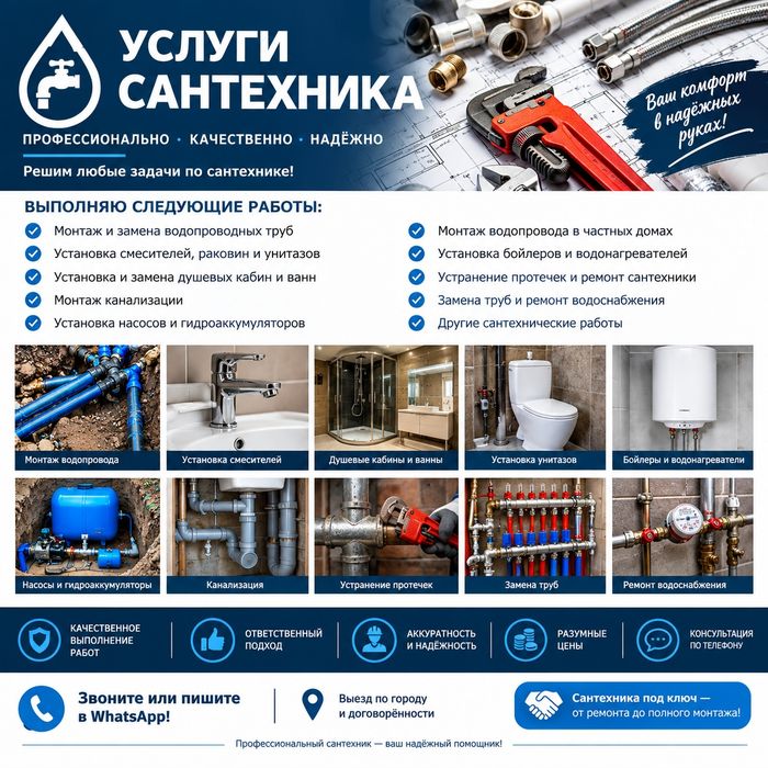 Сантехник на выезд