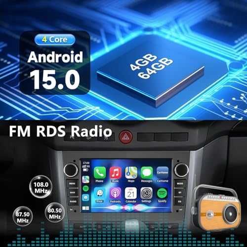 Нова Авто навигация Android Opel Vivaro Vectra CarPlay кола автомобил