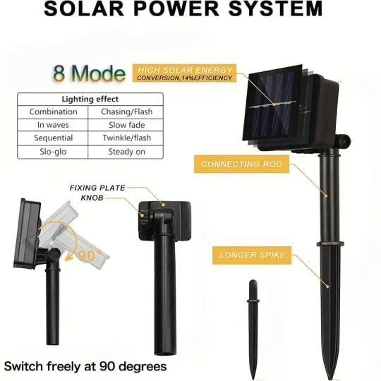 Романтическая французская солнечная лампа