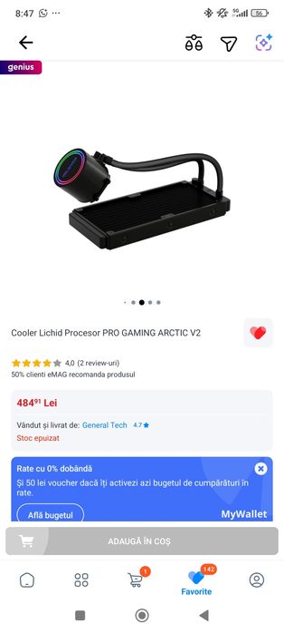 Cooler Lichid 240mm Procesor PRO GAMING ARCTIC V2