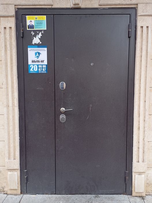 Двери железные двойные