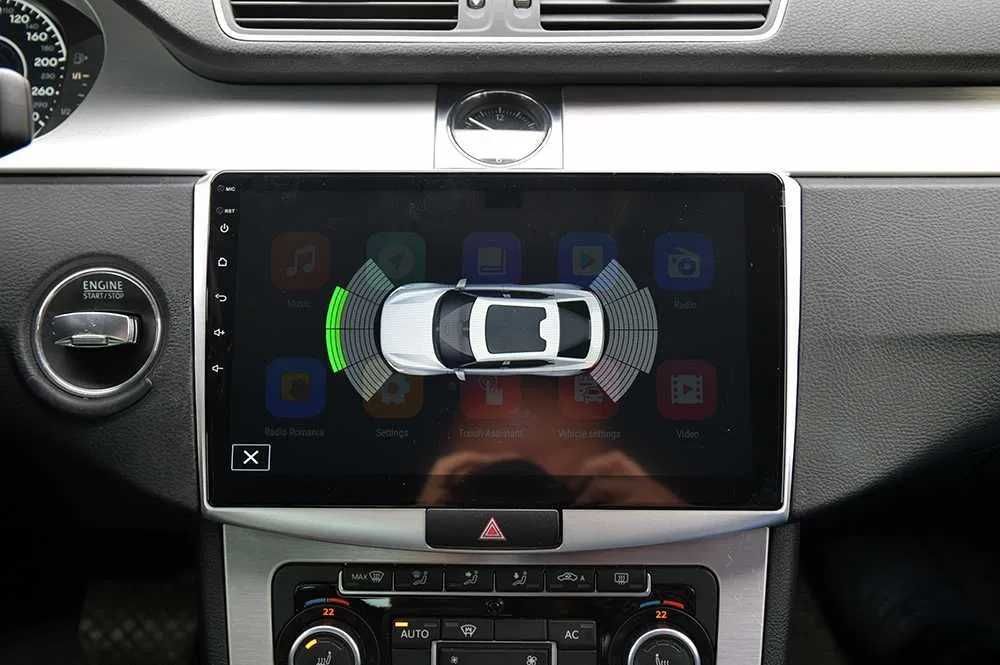 Navigatie VW Passat B6 B7 CC Octacore 6+64 SIM Meniuri MIB carplay