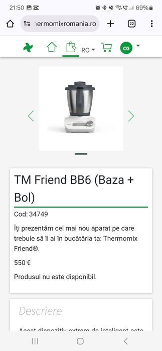 Thermomix Friend - TM6 - partener autorizat Thermomix