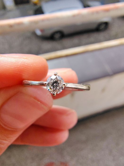 Годежен пръстен Virtuosa – естествен диамант 0.15 ct